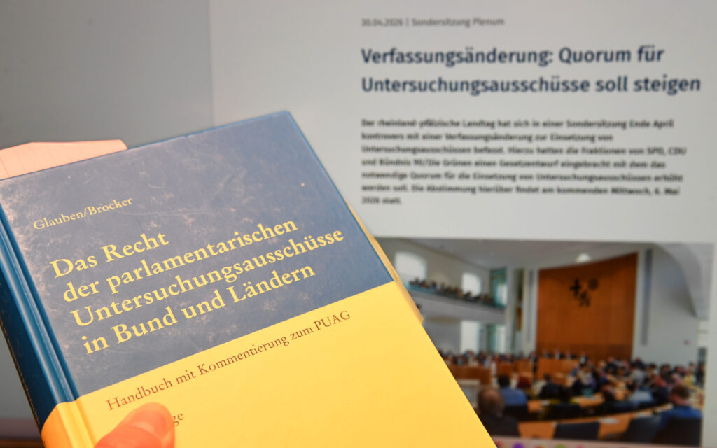 Das Recht der parlamentarischen Untersuchungsausschüsse – vom Landtag Rheinland-Pfalz mittels Eingriff in die Verfassung geändert. Foto: der-datenanalytiker.de